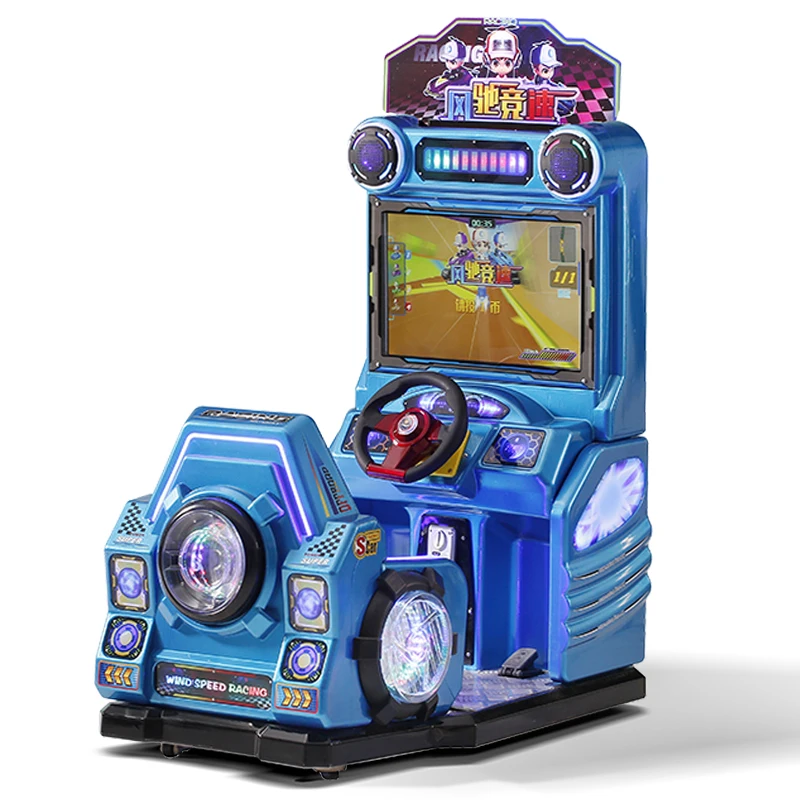 Coin Operated Race Car Arcade Machine Arcade Racing Car Wind Galloping Kart Simulator Machine