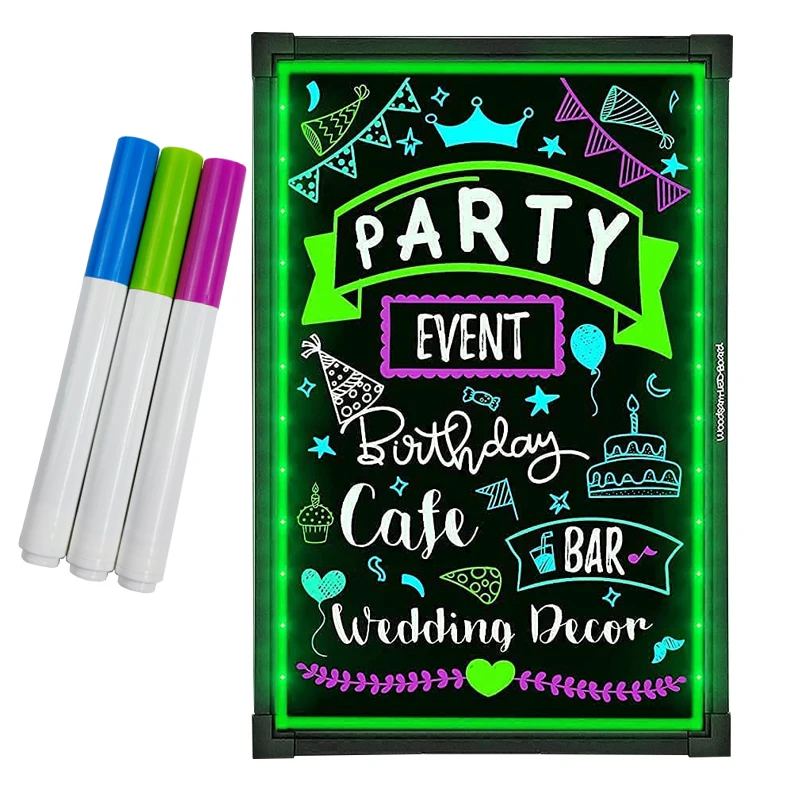 Non Toxic Promotion Gift Set Multi-color Chalk Markers LED Board Chalkboard Wet Erase Markers
