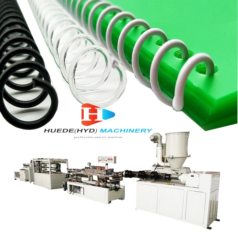 pvc notebook loose-leaf binding coil production line/pvc Calendar wall calendar binding coil making machine