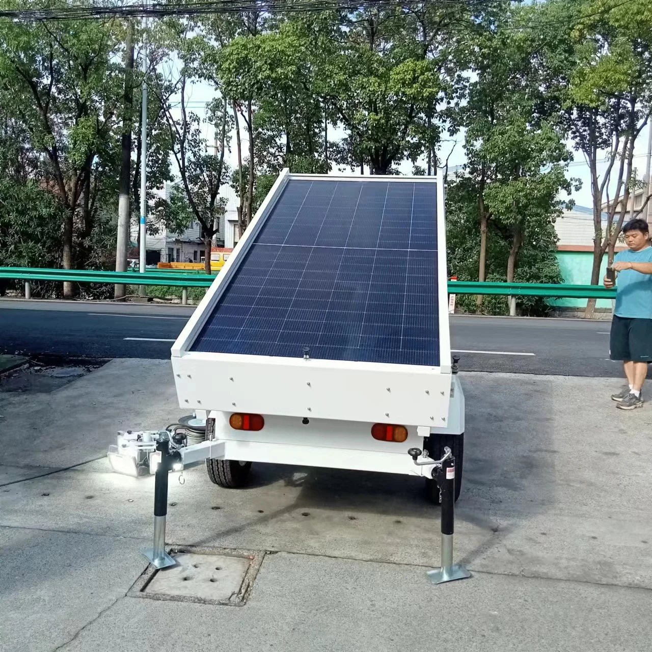 Portable Power Stations solar trailer Sign Portable trailer LED Signs  Off Grid Energy Solutions Mobile Solar Power Trailer