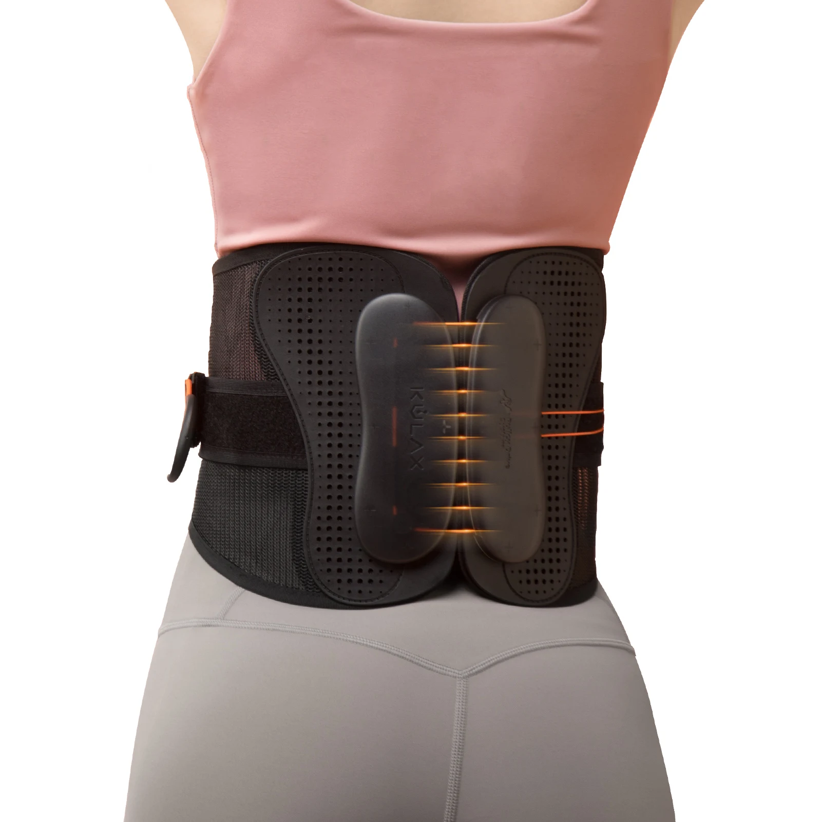 Adjustable Lumbar Support for Pain Relief of Back/Lumbar/Waist with Spring Stabilizer