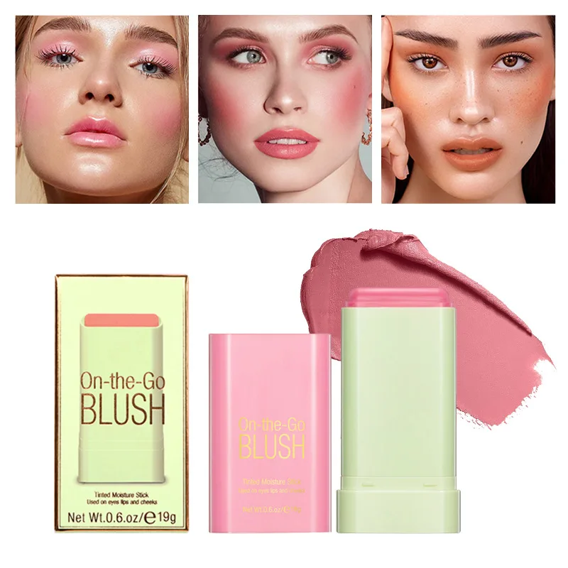 OEM Private Brand Cream Blush Vegan Herbal Essence Blush Stick Vegan Blush Can be used as eyeshadow and blush for the face