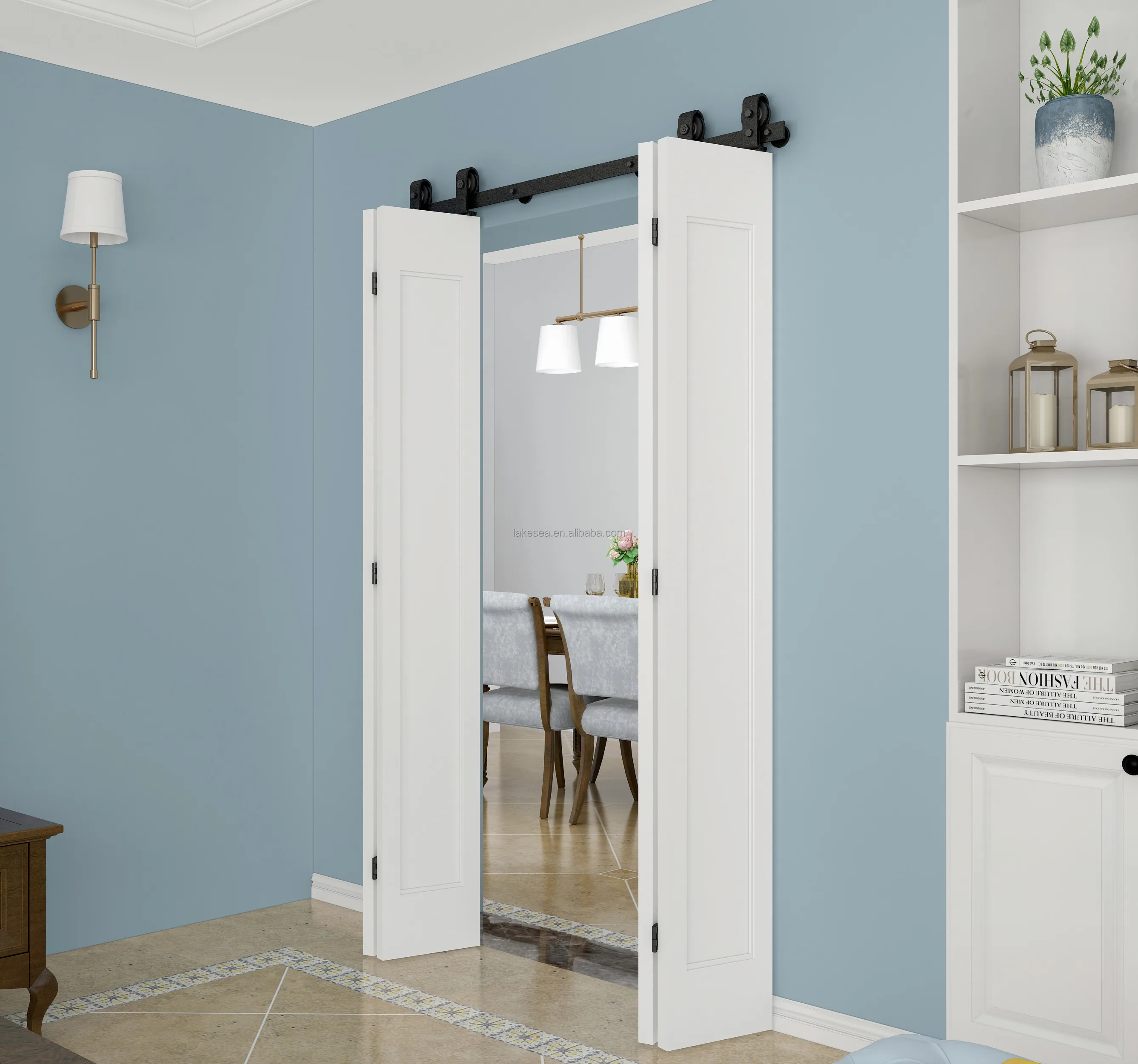 High Quality American double door barn with hardware sliding barn doors hardware with soft close barn door and hardware kit