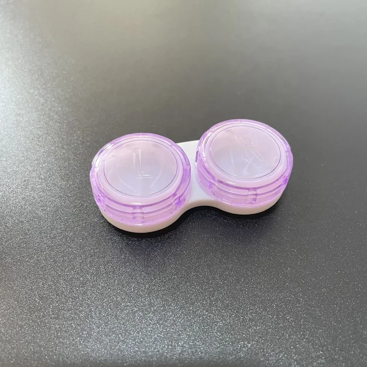 Candy Crystal  Transparent Green Contact lens containers Pink  Contact Lens Cases  CL-K013