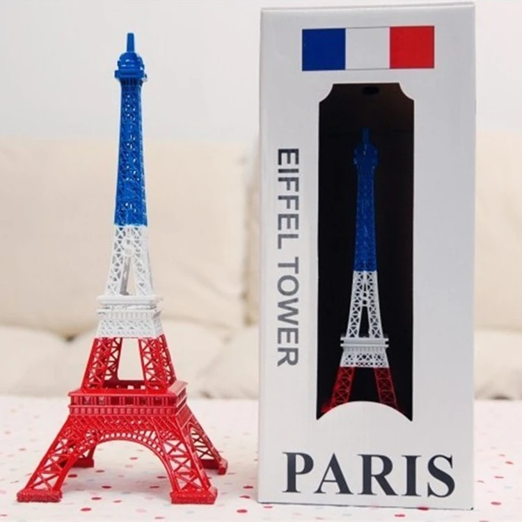 Wholesale custom france tourist gift metal eiffel tower souvenirs keychain