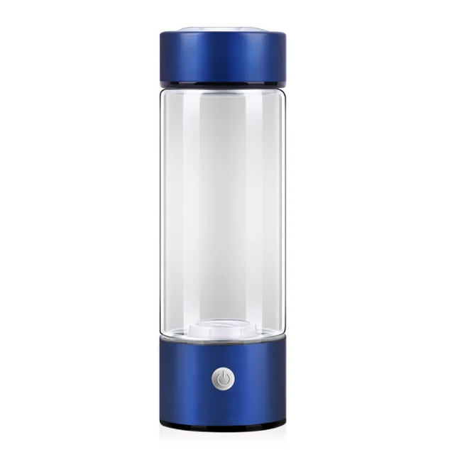 2024 Portable Hydrogen-Rich Plastic Glass H2 Water Bottle Cup USB/Battery-Powered Alkaline Health Maker Household Outdoor Use
