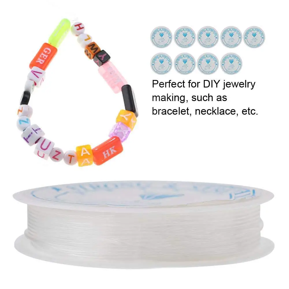 Beading Wire Stretch Thread 0.6 mm Elastic Crystal Line Cord String Rope for Jewelry Making Supply DIY Necklace Bracelet