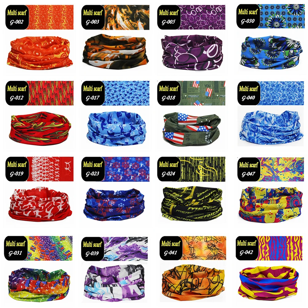 Men Women Sunshade Collar Magic Tube Scarf Head Face Neck Gaiter buffs Bandana Bicycle Fishing Outdoor Sports Headwear Scarf