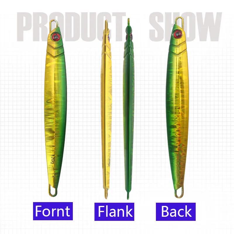 New Speed Metal Jig Lure Fast Speed Metal Lead Jigging Fishing Lures Jigs For Cod And Mackerel With Hook