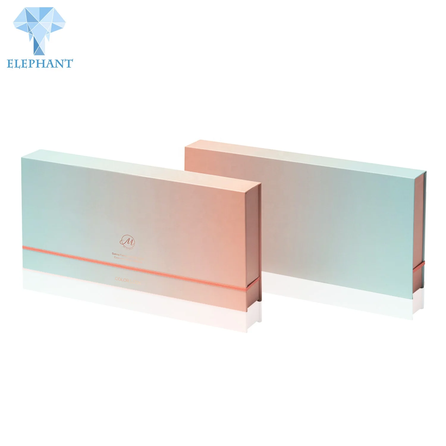 Hologram Gift Paper Shipping Cosmetic Set Packaging Box With A Mirror