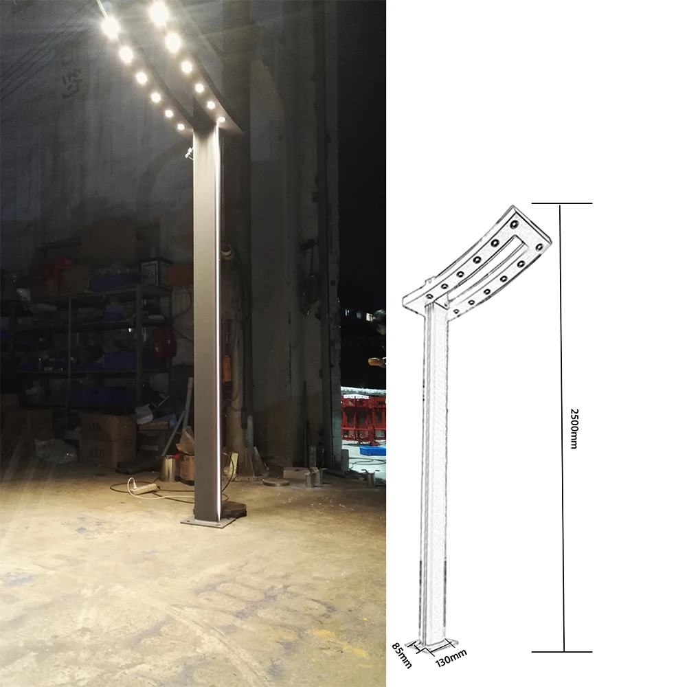 Urban Landscape Lighting Outdoor LED Garden and Pathway Bollard Light Pole for Sale