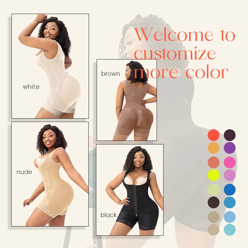 Wholesale Butt Lifter Bodysuit Body Shapers Colombian Fajas Calzon Para Mujer Post Surgery Shapewear Fajas-Colombianas
