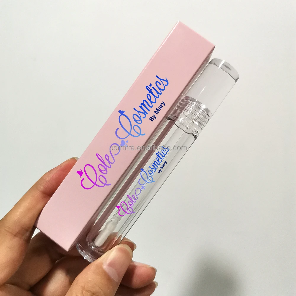 Wholesale High Quality Plastic Lip Gloss Containers Clear Round Lipgloss Tube