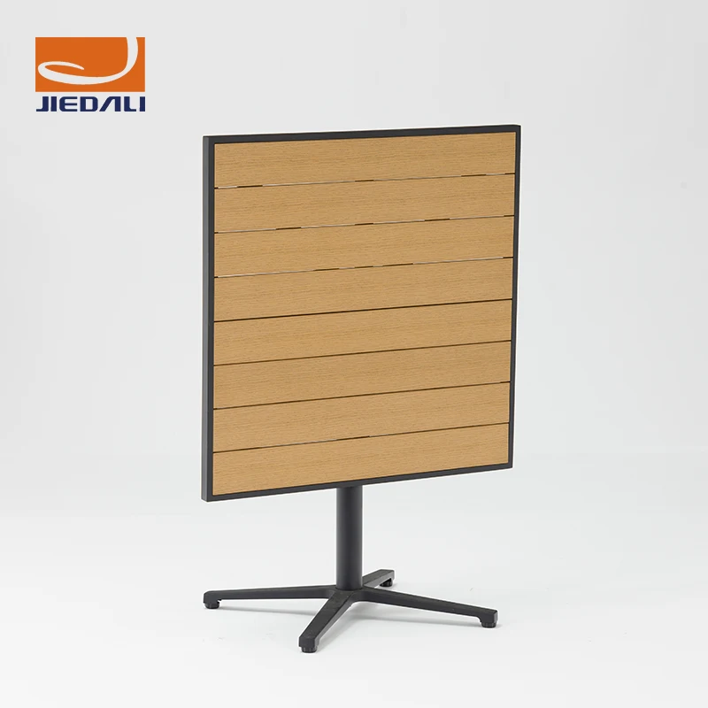 
American Style Stock Outdoor Furniture Square Wooden Garden Dining Table Set 