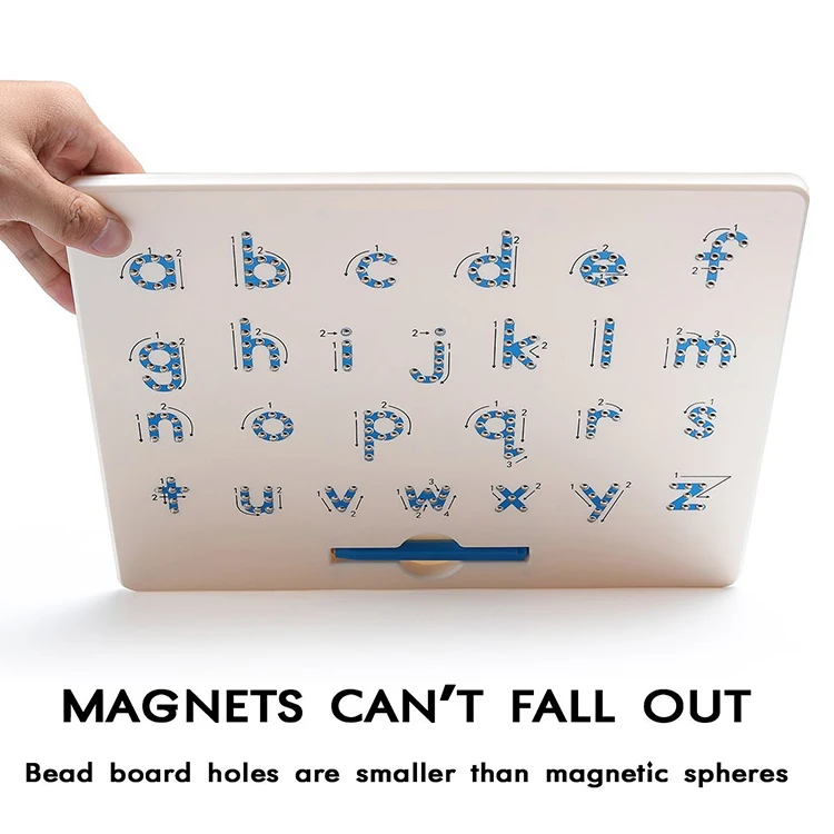 26 ABC Plastic Letter Writing Board for Kids Erasable Magnetic Drawing Board Magpad
