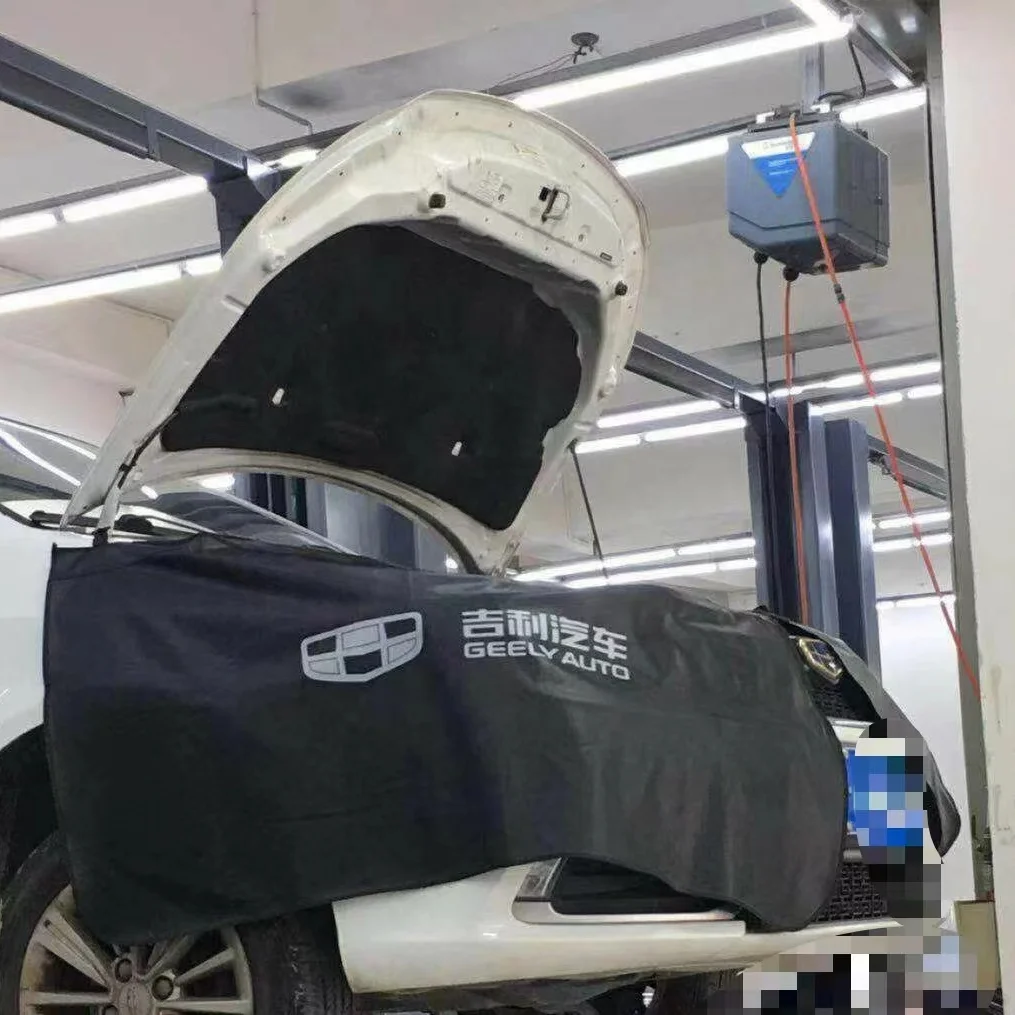 Custom Anti-oil Car Fender Covers PVC PU Magnetic Auto Repair Protection Pad Side Dust Car Fender Cover With Magnetic