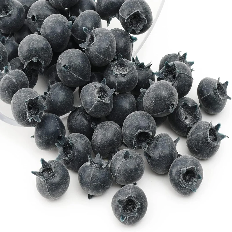 Artificial Blueberries, Lifelike Blueberry Fruit for Photography Prop Basket Display Kitchen Decoration Cabinet Party Ornament