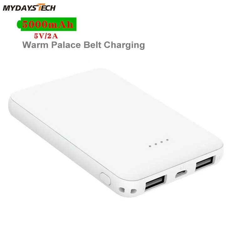 Mydays Tech Portable Charger Slimmest 5000mAh 5V/2A USB C Power Bank for Heated Gloves Jacket