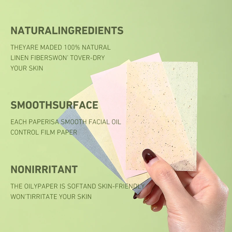 LMLTOP 100pcs Perfumed Oil Control Paper SY026 1-4 Remover  Facial Oil Absorbing Sheets Colorful Makeup Blotting Paper