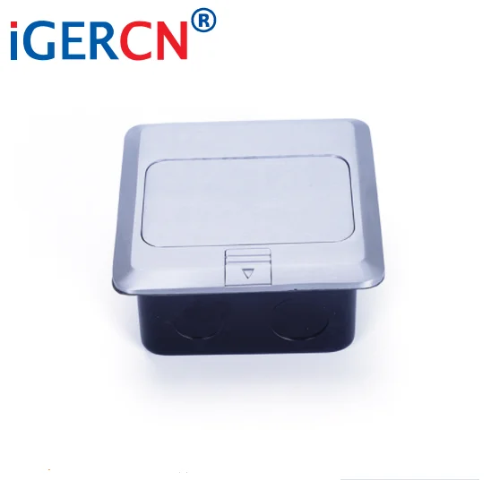 Europe style Fast and soft pop-up  floor socket outlet box with EU socket/Stainless steel socket