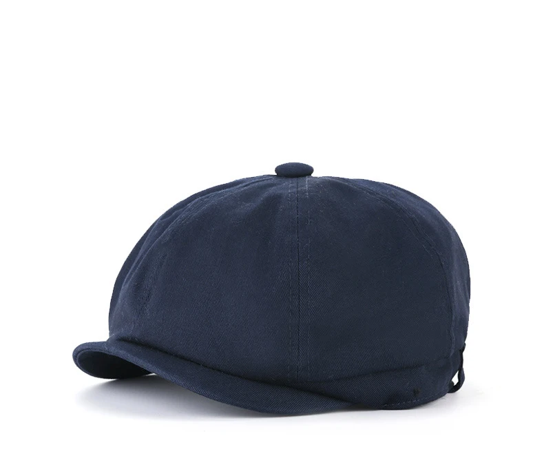 Cotton Breathable Retro Octagonal Hat Large Size Men Flat Peaked Cap Fashion Women Painter Beret Hats