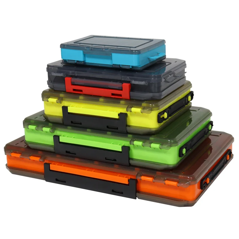 Hot Sale Multi model ABS plastic double-sided lure multifunctional bait fishing tackle tool box