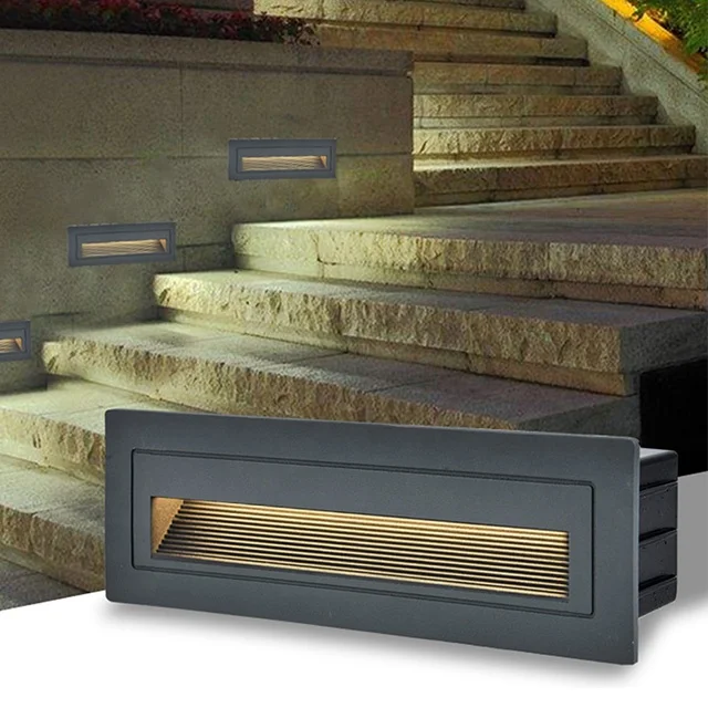Factory Wholesale Outdoor Lighting Wall Recessed Waterproof COB LED Stair Case Step Light