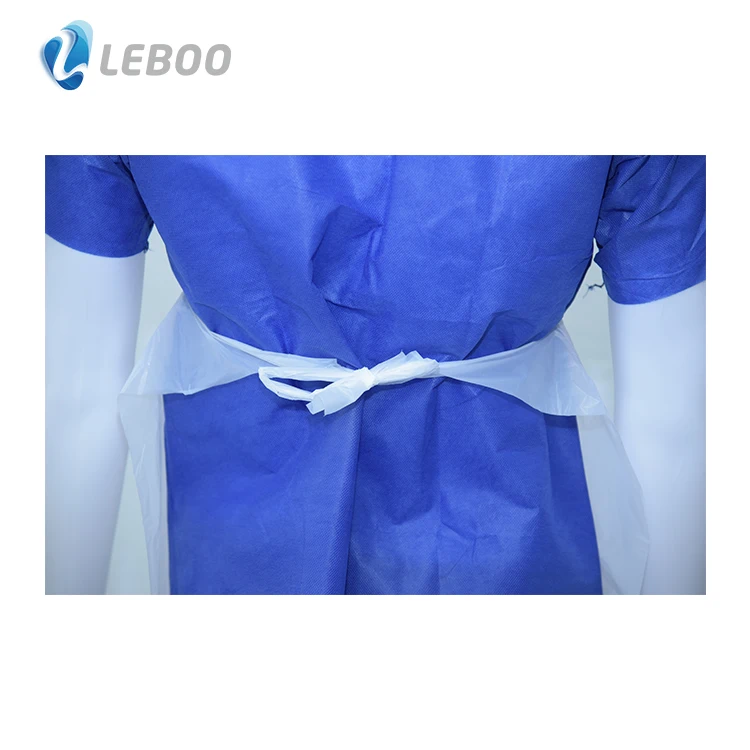 Leboo CE ISO high quality waterproof White or other color disposable plastic apron on roll