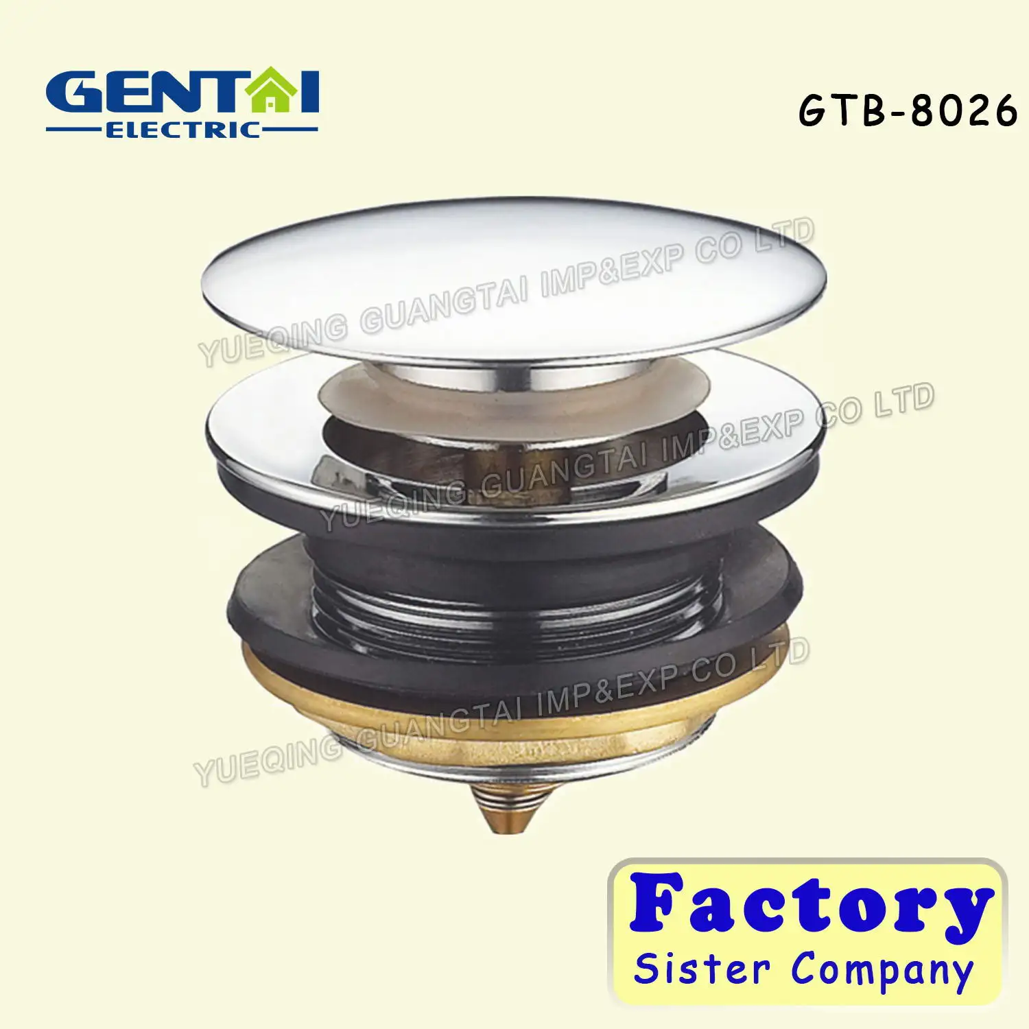 High Quality Universal 1-1/4 Brass Bathroom Stainless steel Rotating Top waste Basin Sink Drain