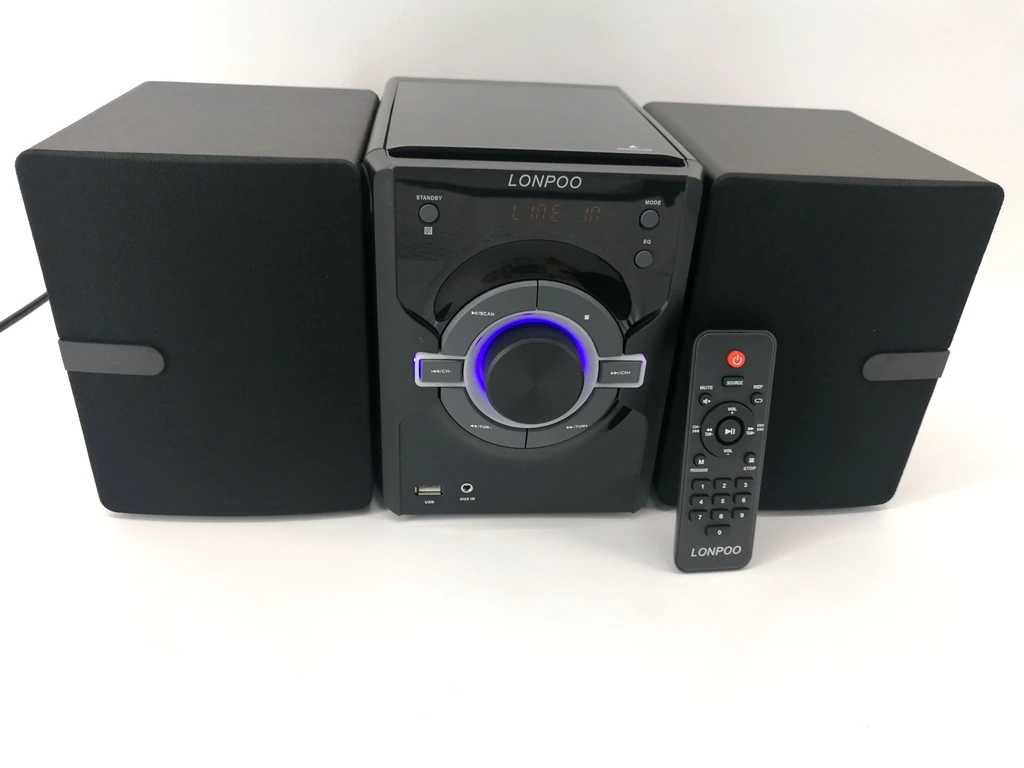LONPOO MAX 80W Output clear sound micro dvd CD mini hi-fi system