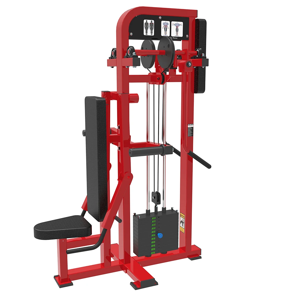 Factory Price Commercial Pin Loaded Selectorized Seated Vertical Shoulder Lift Trainer Chess Shoulder Press Gym Equipment