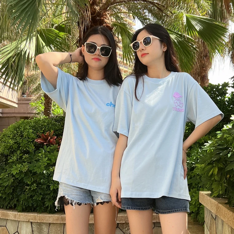 high quality summer Fashion O-Neck 100% Cotton printed t shirts plus size women t-shirts
