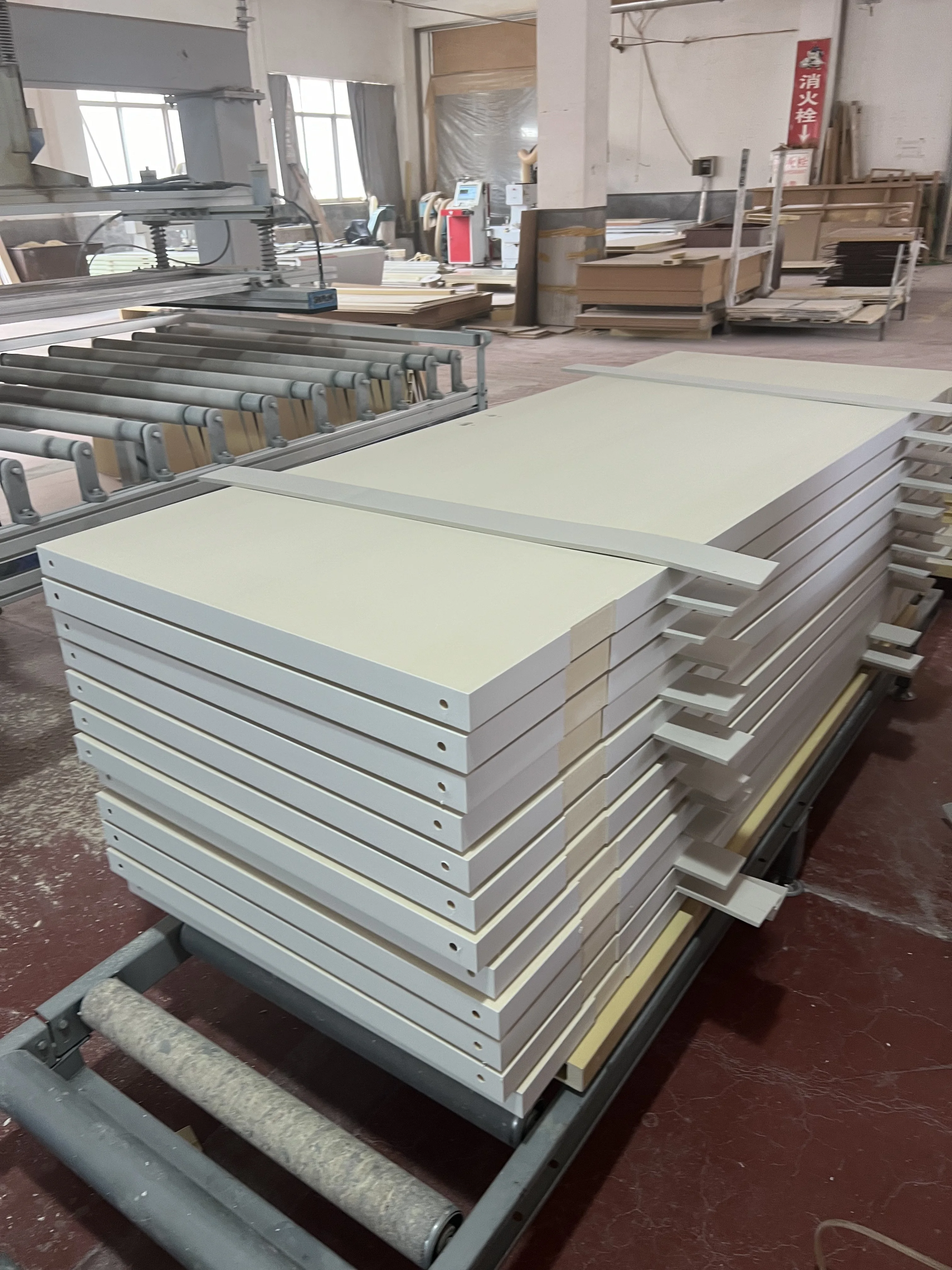 18 In. X 80 In. Modern No Panel Flat Honeycomb Core Composite Interior Door Slab White Primed Molded Door