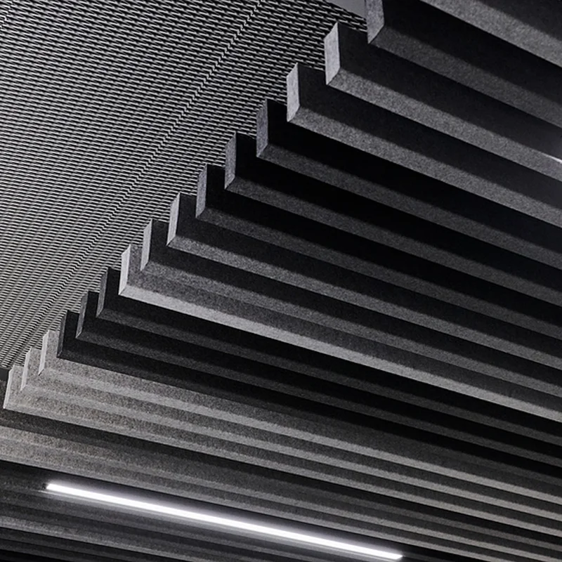 Soundproof PET Acoustic Panels Decorative sound absorbing polyester acoustic panel For Ceiling acoustic materials