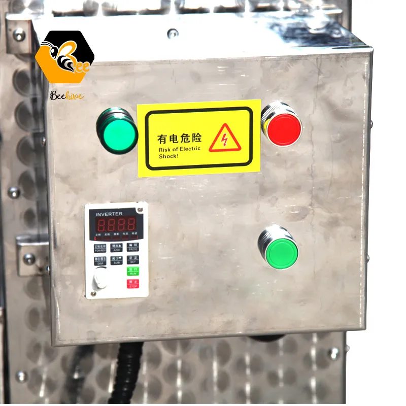 Automatic Beeswax Separator Screw Type Honey Extruding Machine 304 Ss Electric Wax Press Machine Beekeeping Equipment