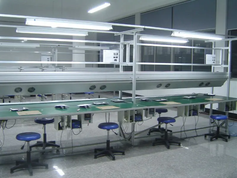 Production line conveyor for solar panel
