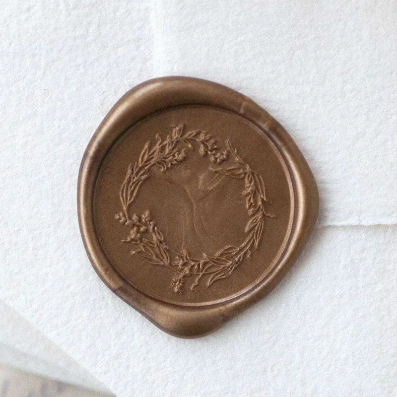 
High-end Gift Packaging Colored Sealing Stamp Wax Stickers With Custom Logo 