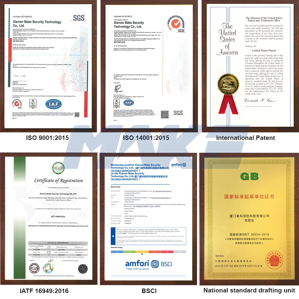 Цилиндр с замком MK209 для торговых автоматов с трубчатым ключом и системой главных ключей