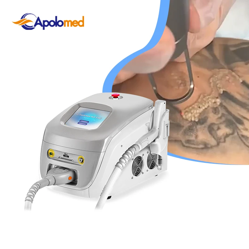 Apolomed HS-220 Tattoo Removal Laser Machine 1064nm532nm Q Switched ND YAG for Tattoo Removal Laser Us Medical