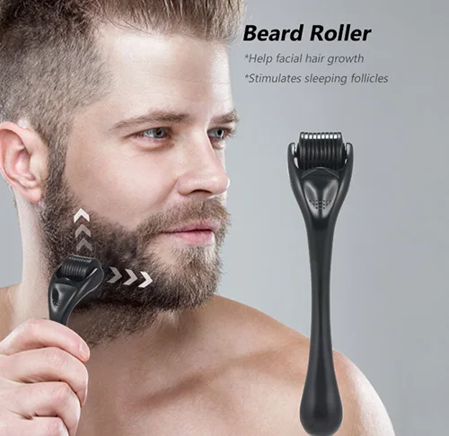 Custom Best Selling Premium Beard Mustache Care Growth Activator Serum Oil Mens Beard Growth Kit With Roller