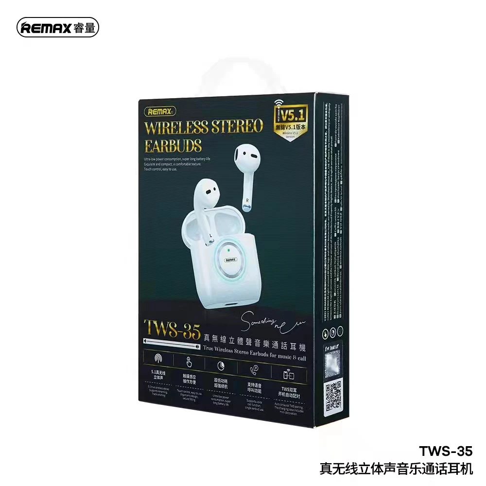 Remax TWS-35 наушники Tws наушники-вкладыши Наушники игровая гарнитура Bluetooth