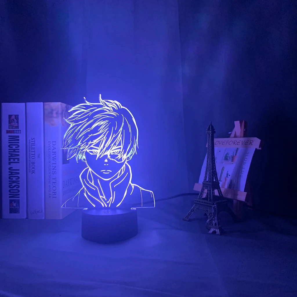 Оптовая продажа, индивидуальный дизайн, светодиодная 3D иллюзия из аниме «атака на Титанов», для детской спальни, разноцветный акриловый ночник, лампа
