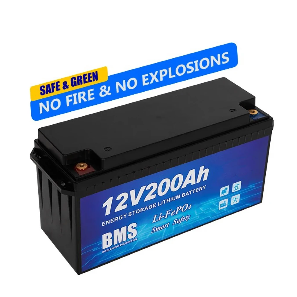 50ah lifepo4 batteries Metal box Storage DIY 12V 24V lithium iron battery case with BMS 200A for 100ah 300ah battery pack