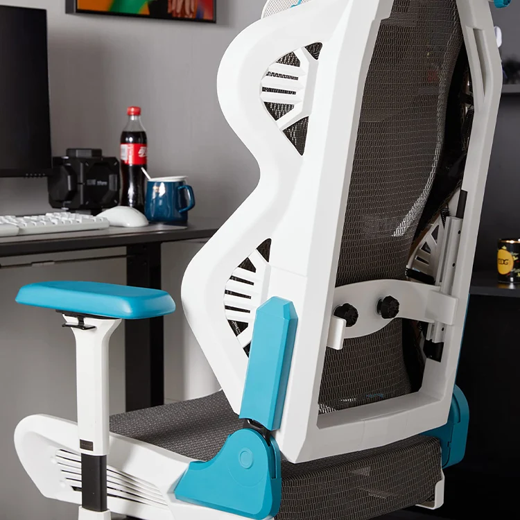 Comfortable design white environmental leather cover silla game computer gaming chair