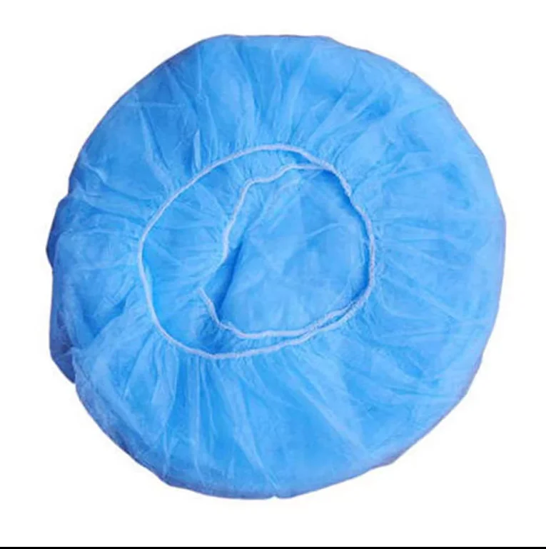 Biodegradable disposable hairnet mesh Spunbond Bouffant PP Nonwoven Hair net Isolation Elastic Dustproof Mesh Mob Cap