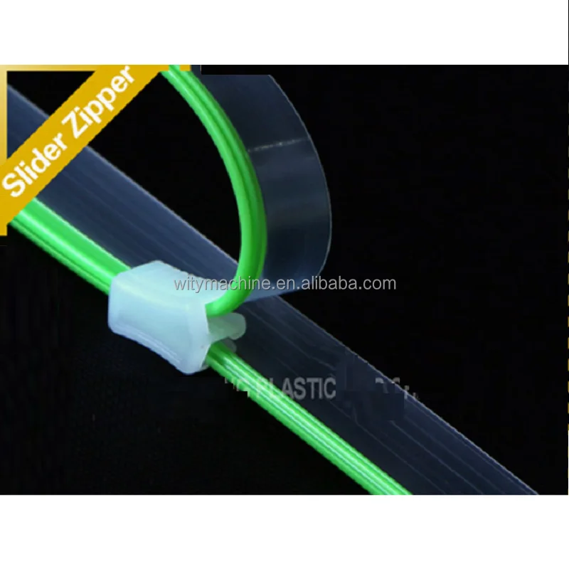 PE пластиковый слайдер молния для Ziplock пластиковый мешок делая машину