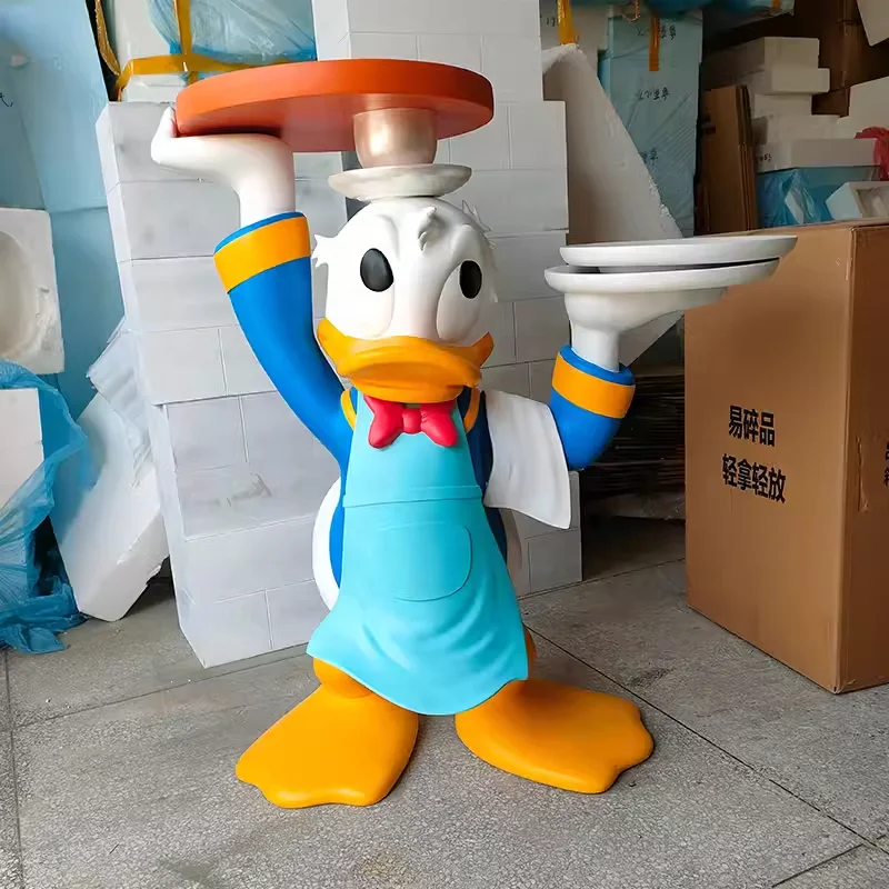 Donald Duck Resin Sculpture Interior Decoration Collection Fiberglass Sculpture