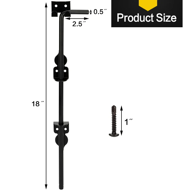 wood gate rod wood fence gate rod holding black open expanded view link gate outdoor living heavy duty rod black
