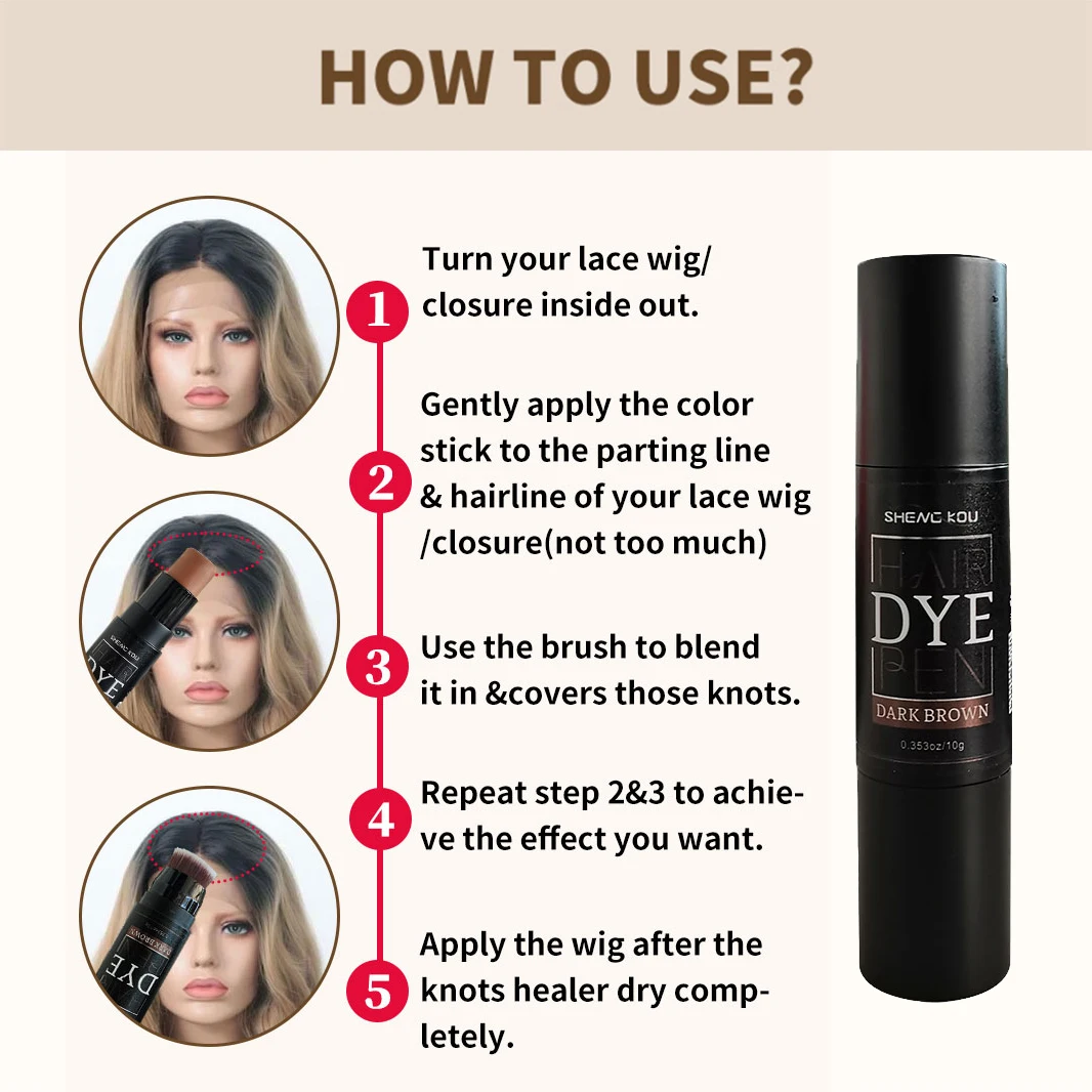 Новое поступление 10 г ручка для волос «сделай сам» кружевной оттенок красящий консилер окрашивания