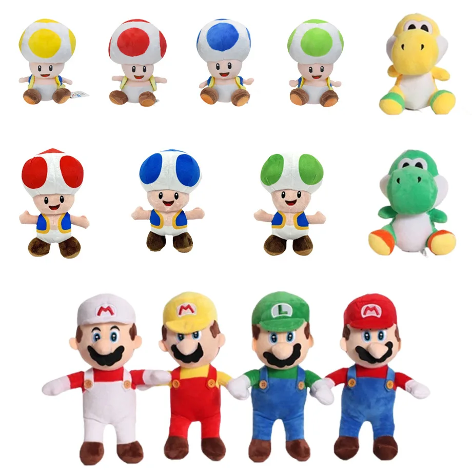 Stuffed Game Mario And Luigi Doll Mario Luigi Plush Toy Cute Anime Color Doll Gifts For Kids Children Toys
